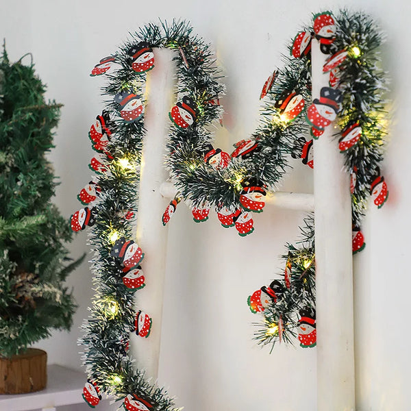 Festive Glow Outdoor Garland Lights